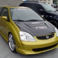 VSII-style carbon fiber hood for 2002-2005 Honda Civic Si3