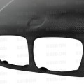 OEM-style carbon fiber hood for 1999-2002 BMW E46 4DR, pre LCI3